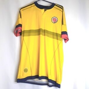 Futbol Football Soccer Jersey size Large Yellow‎ EUC